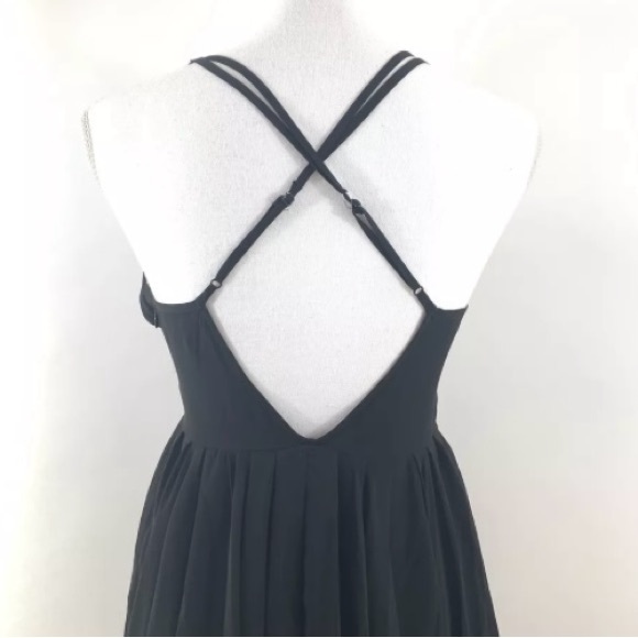 Guess Julia Black Chiffon Ruffled Top Mini Holiday Party Dress  size 4 - Picture 4 of 8